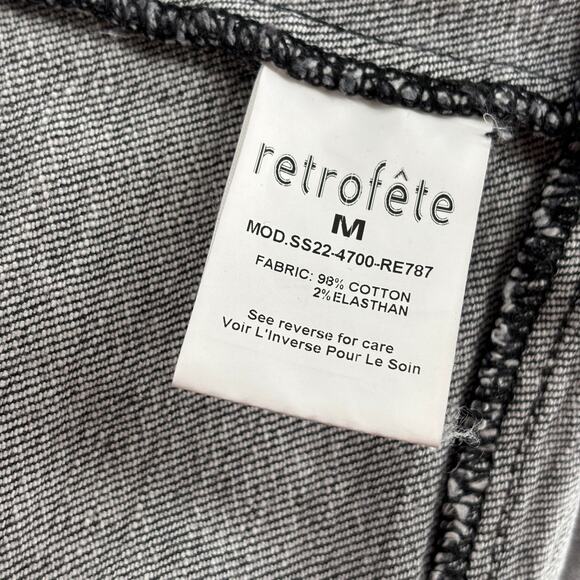 Retrofete Acid Gray Denim Chambray Jean Strapless Ruched Megh Dress - Picture 11 of 12
